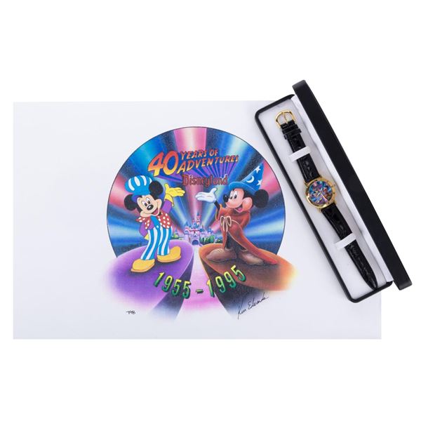 A Disneyland 40 Years of Adventures Wristwatch.