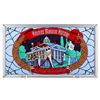 Image 1 : A Haunted Mansion Holiday Stained Glass.