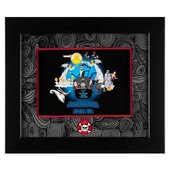 A "Jack's Haunted Holiday Gathering" Framed Pin Set.