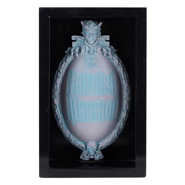 A Haunted Mansion Dearly Departed Plaque.