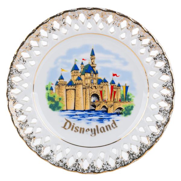 A Decorative Lace Sleeping Beauty Castle Plate.