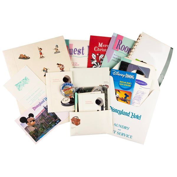 A Collection of Disneyland Hotel Guest Documents.