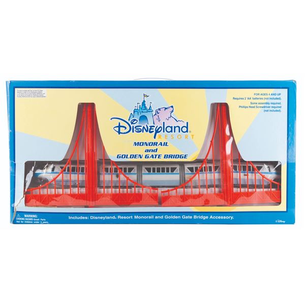 A Disneyland Monorail and Golden Gate Accessory Set.