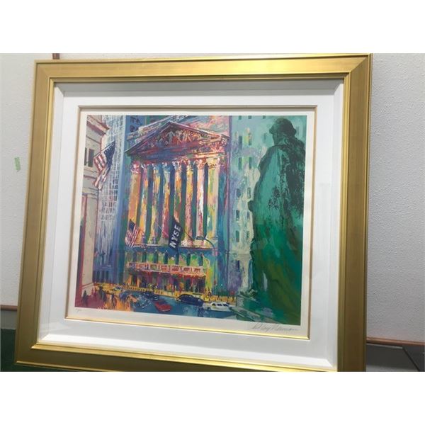 New York Stock Exchange by LeRoy Neiman (1921-2012)