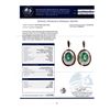 Image 4 : 3.53 ctw Emerald and 0.37 ctw Diamond 14K Yellow Gold Earrings