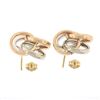 Image 4 : 14k TT Gold Polished Open Interlocking Infinity Love Knot Large Stud Earrings