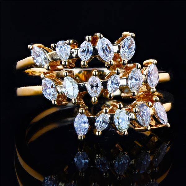 0.71 ctw Diamond 18K Yellow Gold Ring