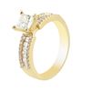 Image 1 : 0.86 ctw VS1 CLARITY CENTER Diamond 18K Yellow Gold Ring (1.33 ctw Diamonds) EGL