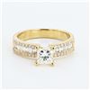 Image 2 : 0.86 ctw VS1 CLARITY CENTER Diamond 18K Yellow Gold Ring (1.33 ctw Diamonds) EGL