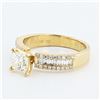 Image 3 : 0.86 ctw VS1 CLARITY CENTER Diamond 18K Yellow Gold Ring (1.33 ctw Diamonds) EGL