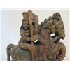 Image 8 : Carved Wooden Horse w/ Rider & Maker's Mark 12" x 3" x 19"H