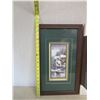Image 11 : Qty 2 Framed Art w/ Maker's Mark, Matted 11" x 20" (each)