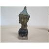 Image 2 : Qty 2 Vintage Brass Incense Burners/Lanterns 10"H & Metal Bust on Base