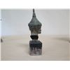 Image 3 : Qty 2 Vintage Brass Incense Burners/Lanterns 10"H & Metal Bust on Base