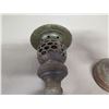 Image 8 : Qty 2 Vintage Brass Incense Burners/Lanterns 10"H & Metal Bust on Base