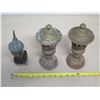 Image 9 : Qty 2 Vintage Brass Incense Burners/Lanterns 10"H & Metal Bust on Base