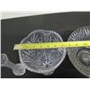 Image 23 : Qty 2 Glass Vases and Glass Bowl on Stand, Misc Sizes