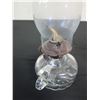 Image 3 : Qty 2 Vintage Glass Oil Lamps, Misc Sizes