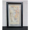 Image 1 : Clear Glass Koi Fish Artwork in Black Frame 8" x 11"
