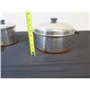 Image 13 : Metal Revere Ware Copper Clad Sauce Pot, Stock Pot & Bowl, Misc Sizes