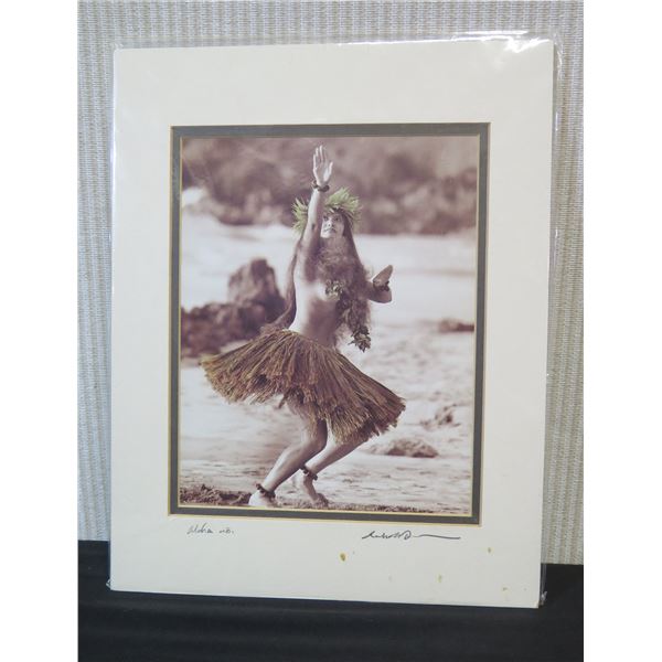 Pa'u Kahulihuli "Swaying Skirt" Print Marked by Randy Jay Brown, Unframed 11" x 14"