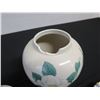 Image 3 : Qty 2 Floral Candle Holders w/ Removable Flower & Porcelain Ginger Jar w/ Lid 12"H (chipped )