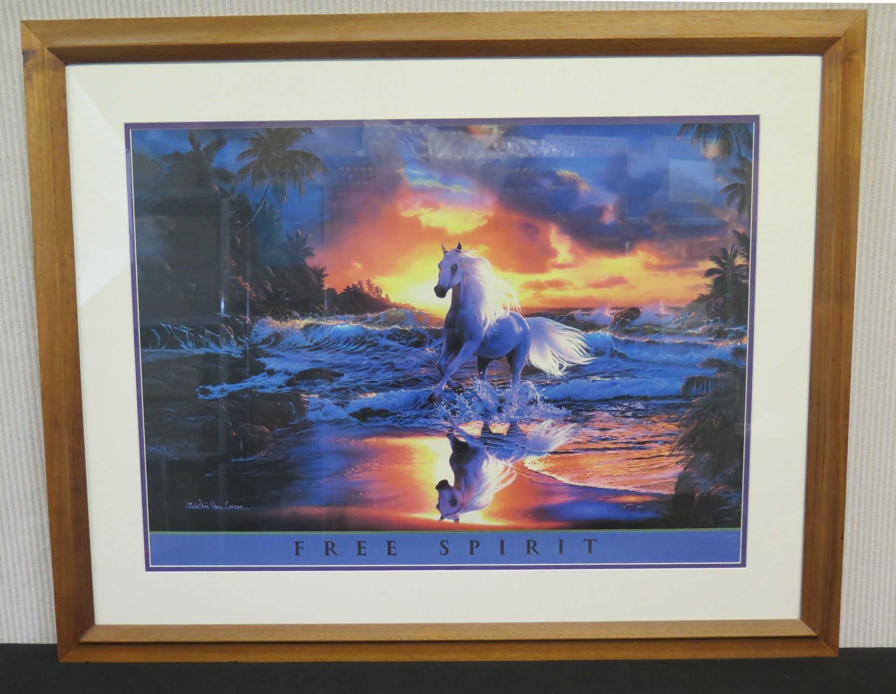 Free Spirit White Horse Print by Christian Riese Lassen, Framed ...