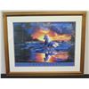 Image 1 : Free Spirit White Horse Print by Christian Riese Lassen, Framed & Matted 36" x 29"