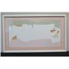 Image 1 : Pegge Hopper Print, Reclining Woman in White, Framed & Matted 41" x 25" (frame damaged)