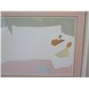 Image 2 : Pegge Hopper Print, Reclining Woman in White, Framed & Matted 41" x 25" (frame damaged)