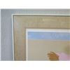 Image 3 : Pegge Hopper Print, Woman in Pink, Framed & Matted 30" x 23"