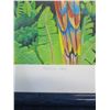 Image 3 : Talking Story Parrot Print 306/500 by Ari Vanderschoot, Framed & Matted 30" x 34"