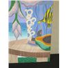 Image 3 : Painting on Canvas, Heliconia With Papaya, Marked "Mes 02 1169" Unframed 24" x 36"