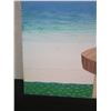 Image 4 : Painting on Canvas, Heliconia With Papaya, Marked "Mes 02 1169" Unframed 24" x 36"