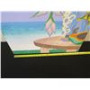 Image 7 : Painting on Canvas, Heliconia With Papaya, Marked "Mes 02 1169" Unframed 24" x 36"