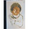 Image 2 : Original Artwork by John Young, Abstract Child w/ Flowers, Unframed 14" x 22"