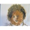 Image 8 : Original Artwork by John Young, Abstract Child w/ Flowers, Unframed 14" x 22"
