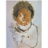 Image 9 : Original Artwork by John Young, Abstract Child w/ Flowers, Unframed 14" x 22"