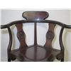 Image 3 : Wooden Carved Triangular Chair 20" x 24" x 33"H