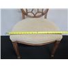 Image 11 : Wooden Chair w/ Upholstered Seat & Rounded Filigree Backrest 16" x 21" x 37"H