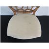 Image 3 : Wooden Chair w/ Upholstered Seat & Rounded Filigree Backrest 16" x 21" x 37"H