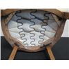 Image 9 : Wooden Chair w/ Upholstered Seat & Rounded Filigree Backrest 16" x 21" x 37"H