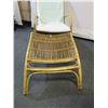 Image 3 : Rattan Chair w/ Ottoman & Back/Seat Cushion 20" x 22" x 35"H