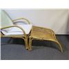 Image 4 : Rattan Chair w/ Ottoman & Back/Seat Cushion 20" x 22" x 35"H