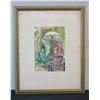 Image 1 : A Roadside Shrine by Hope Hayward 1979, Framed & Matted 16" x 21"