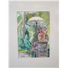 Image 2 : A Roadside Shrine by Hope Hayward 1979, Framed & Matted 16" x 21"