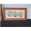 Image 4 : Qty 2 Shell Artwork by Ilona, Framed & Matted 16" x 10" (each)