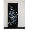 Image 4 : Qty 4 Black Lacquered Panels with Inlays, 8" x 19" (each)