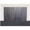 Image 6 : Qty 4 Black Lacquered Panels with Inlays, 8" x 19" (each)