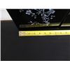 Image 8 : Qty 4 Black Lacquered Panels with Inlays, 8" x 19" (each)